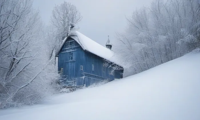 Kostel svaté Kateřiny (Medvědice) – winter