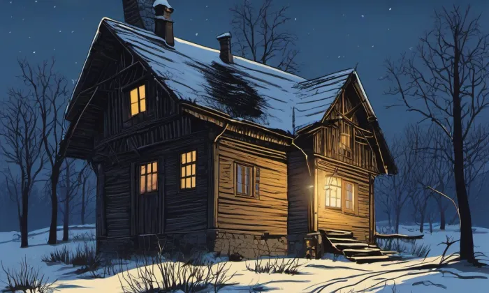 Kostel svaté Kateřiny (Obora) – noc