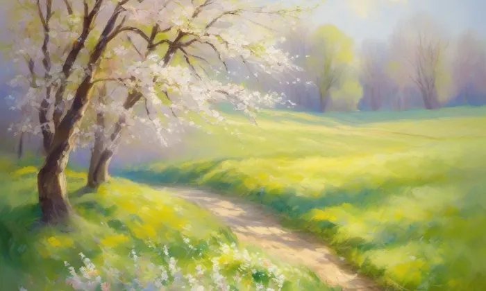Kostel svaté Kateřiny (Obora) – spring