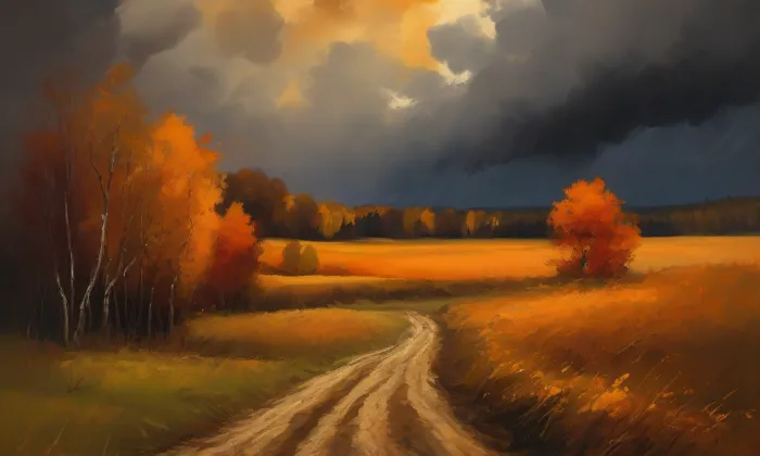 kostel svaté Ludmily (Řimice) – autumn
