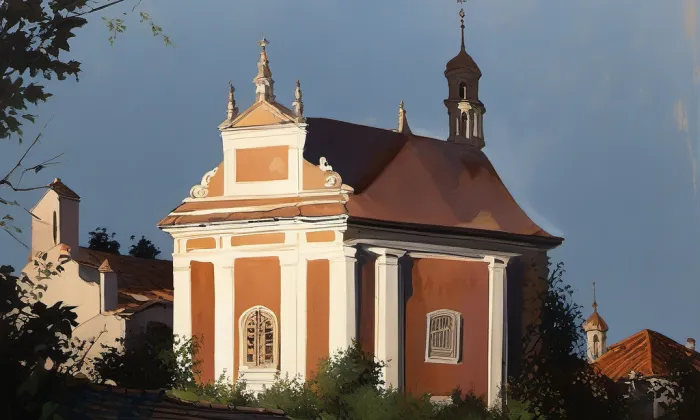 Kostel svaté Ludmily (Tetín) – historical
