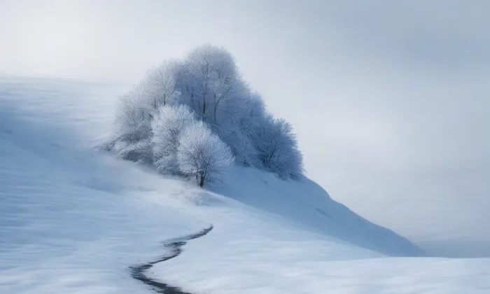 Kostel svaté Ludmily (Tetín) – winter