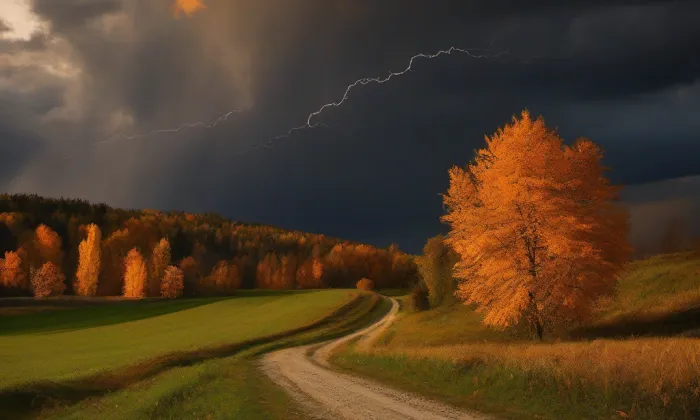 Kostel svaté Máří Magdaleny (Arnoltice) – autumn