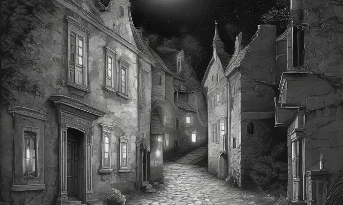 Kostel svaté Máří Magdaleny (Božanov) – noc