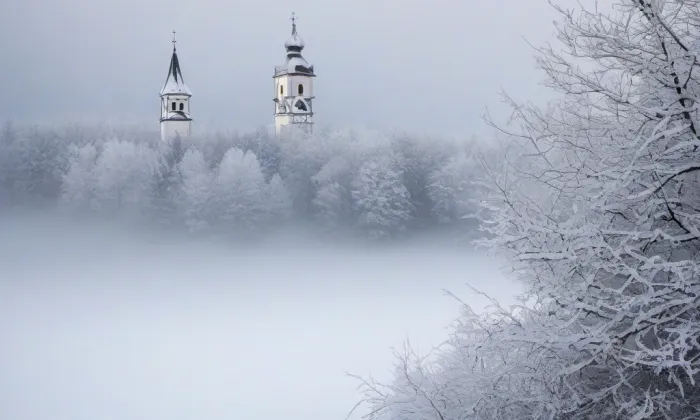 Kostel svaté Máří Magdaleny (Božanov) – winter
