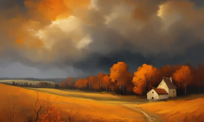 kostel svaté Máří Magdaleny (Lužany) – autumn