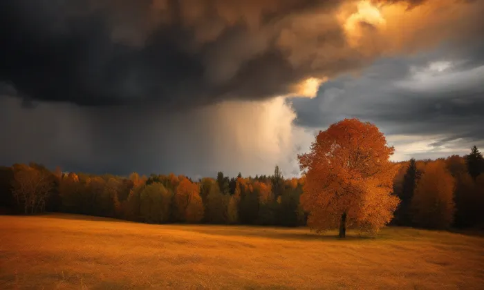 Kostel svaté Máří Magdaleny v Krásné Lípě – autumn