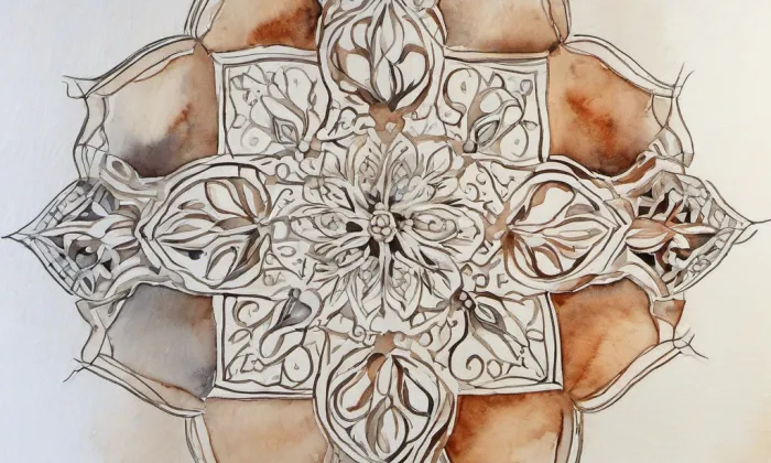 kostel svaté Maří Magdalény (Červená Řečice) – akvarel