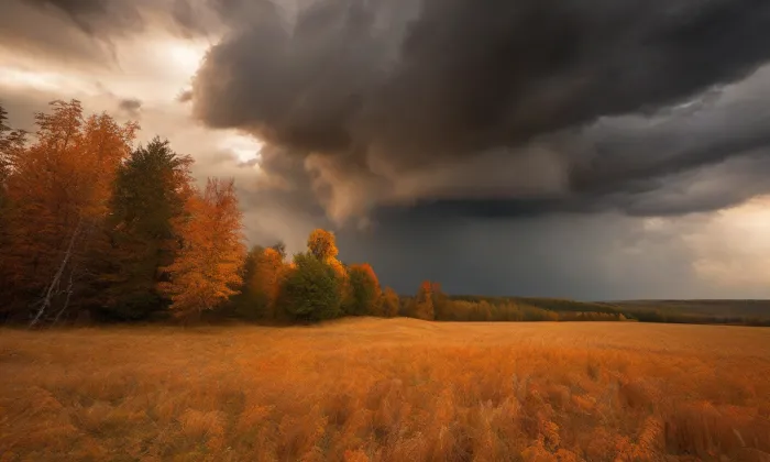 kostel svaté Maří Magdalény (Červená Řečice) – autumn