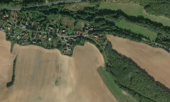 Kostel svaté Maří Magdalény (Bílenec) – letecký pohled