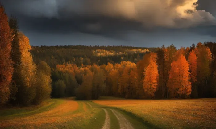 kostel svaté Maří Magdalény (Dětmarovice) – autumn