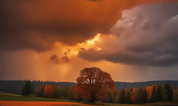 kostel svaté Maří Magdalény (Lančov) – autumn