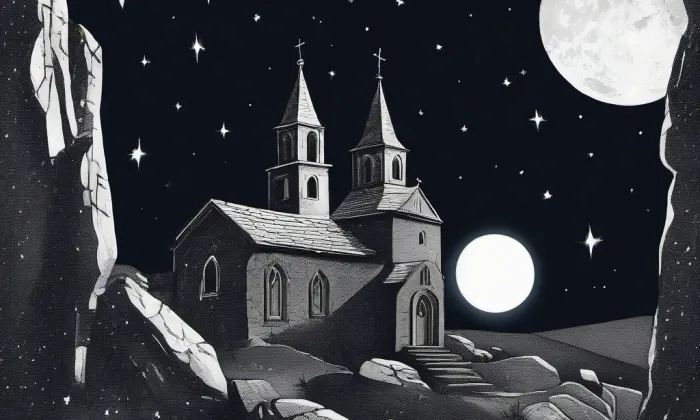 kostel svaté Maří Magdalény (Skořenice) – noc