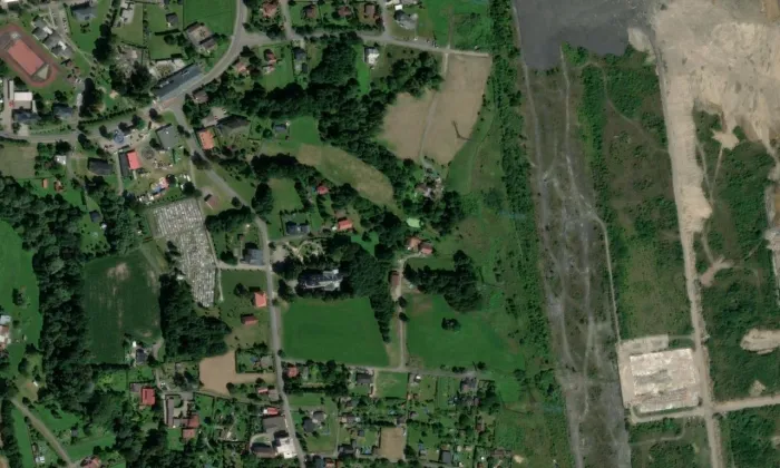 Kostel svaté Maří Magdalény (Stonava) – letecký pohled