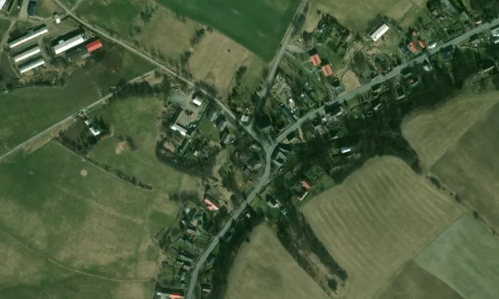 Kostel svaté Markéty (Bílčice) – letecký pohled