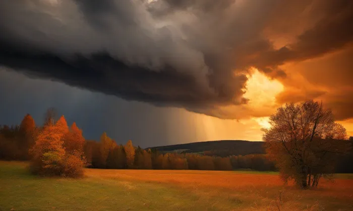 Kostel svaté Markéty (Bludovice) – autumn