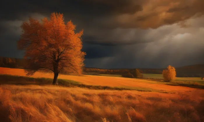 kostel svaté Markéty (Dolní Bobrová) – autumn