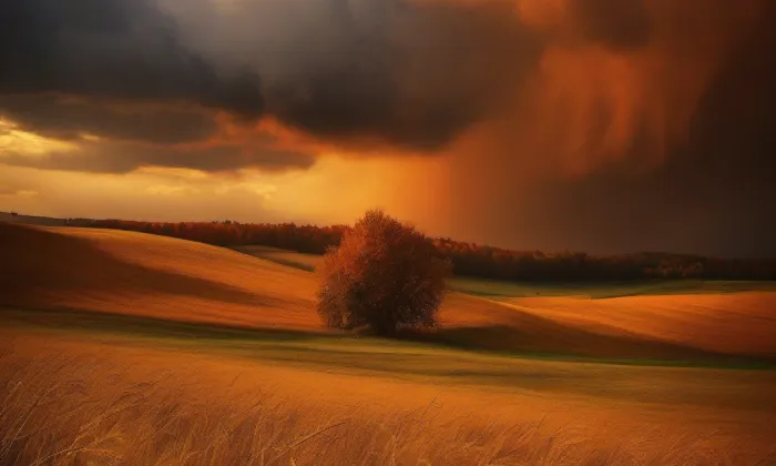 Kostel svaté Markéty (Nesuchyně) – autumn