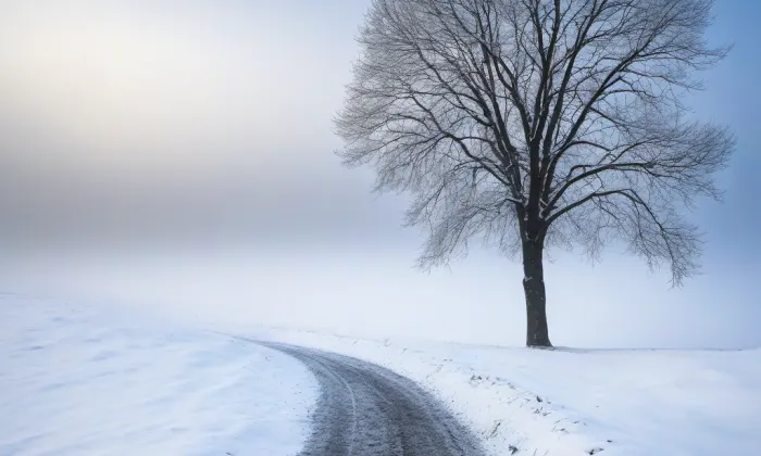 Kostel svaté Markéty (Nesuchyně) – winter