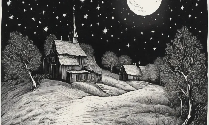 Kostel svaté Voršily (Kynšperk nad Ohří) – noc