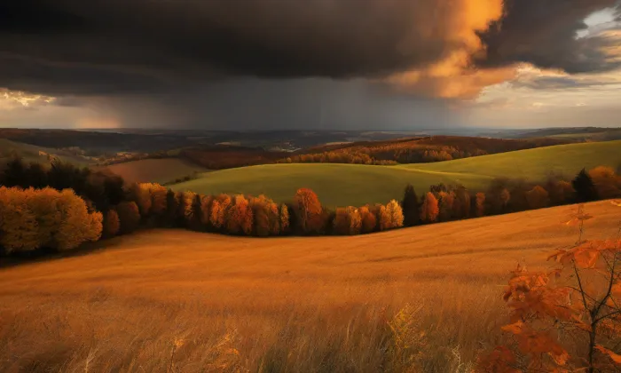 Kostel svaté Zdislavy (Prostřední Bečva) – autumn