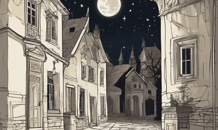 Kostel svatých Andělů strážných (Vidochov) – noc