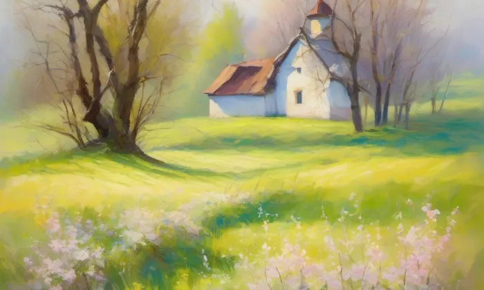 Kostel svatých Petra a Pavla (Hosín) – spring