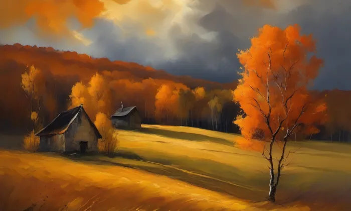 Kostel svatých Petra a Pavla (Jirny) – autumn