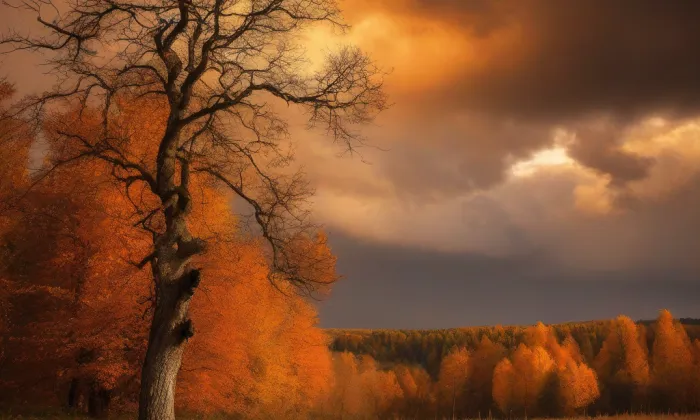 Kostel svatého Šimona a Judy (Žibřidice) – autumn