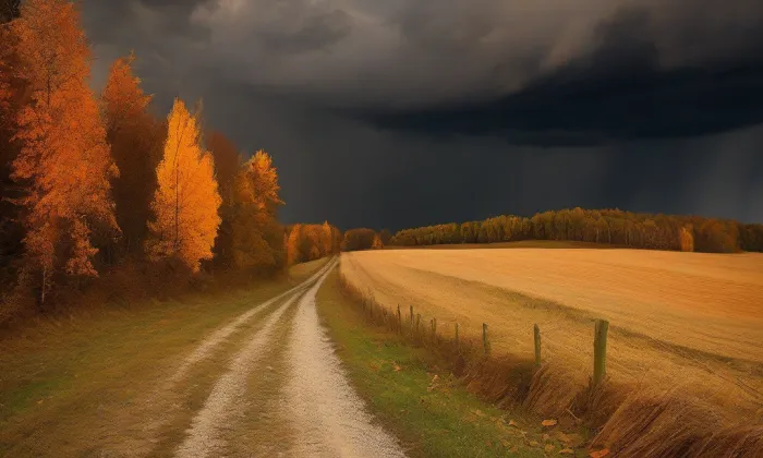 kostel svatého Šimona a Judy (Radostice) – autumn