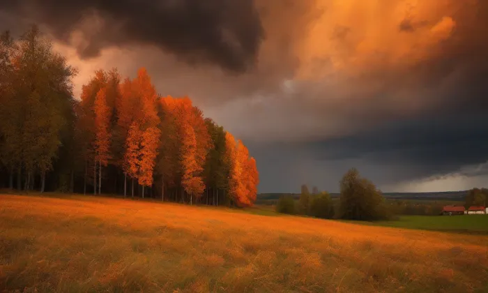 kostel svatého Aloise (Velká Morava) – autumn