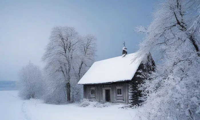 Kostel svatého Antonína Paduánského (Vyšní Lhoty) – winter
