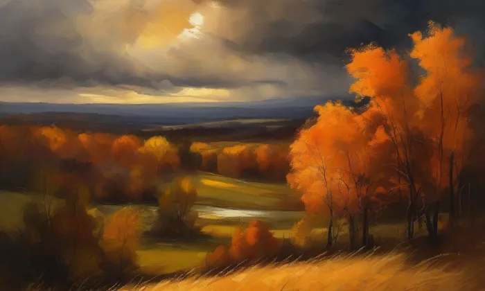 Kostel svatého Antonína Paduánského (Třeština) – autumn