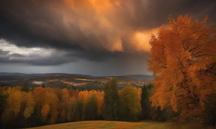 Kostel svatého Antonína Paduánského (Melč) – autumn