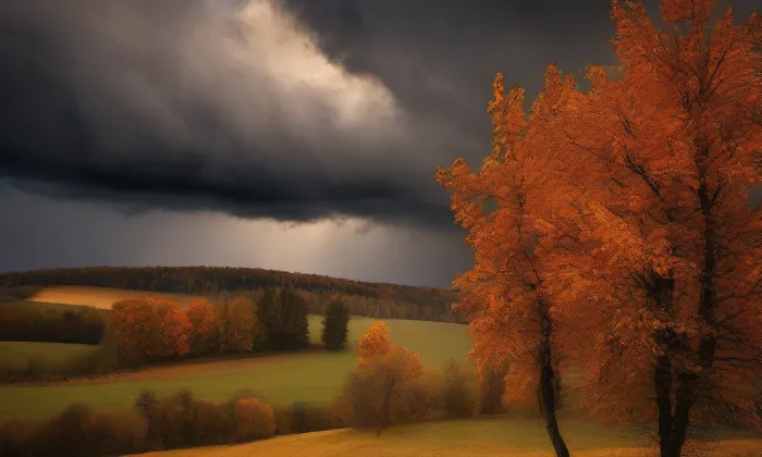 Kostel svatého Apolináře (Velké Předměstí) – autumn
