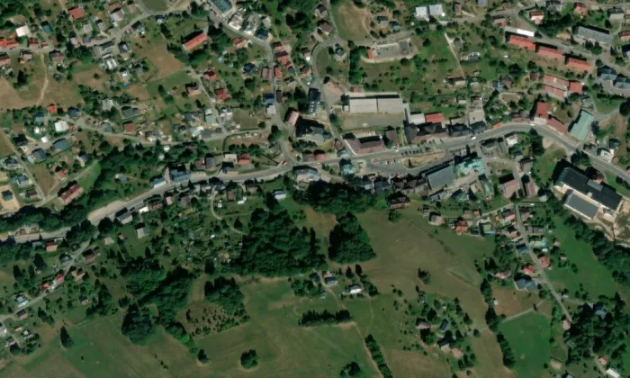 Kostel svatého Archanděla Michaela (Dolní Rokytnice) – letecký pohled