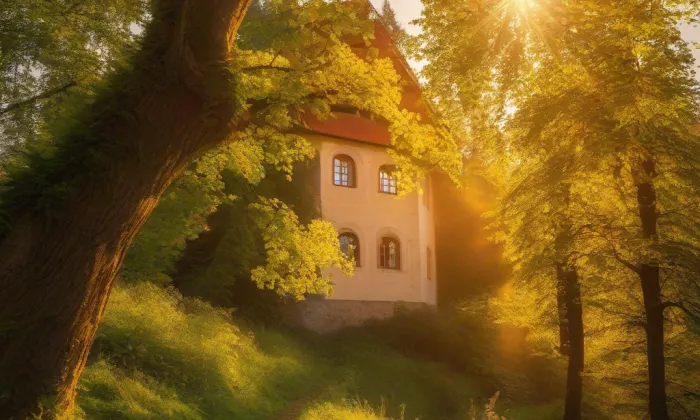 Kostel svatého Bartoloměje (Bystré) – summer