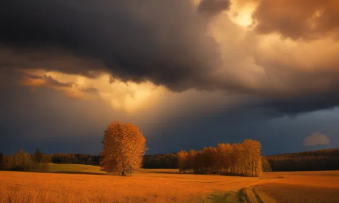 Kostel svatého Bartoloměje (Herálec) – autumn