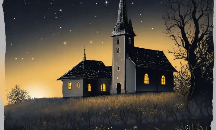 kostel svatého Bartoloměje (Hostouň) – noc