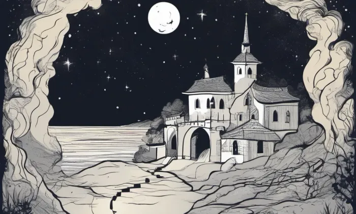kostel svatého Bartoloměje (Krhovice) – noc