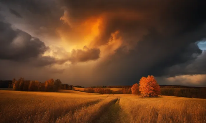 kostel svatého Bartoloměje (Pošná) – autumn