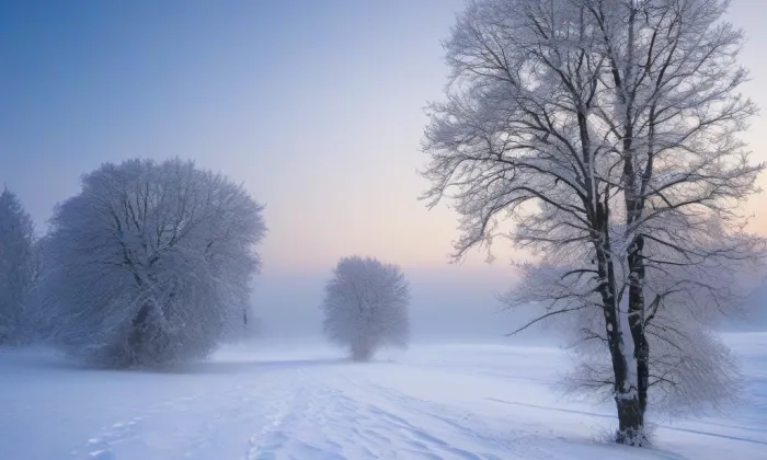 kostel svatého Bartoloměje (Pošná) – winter