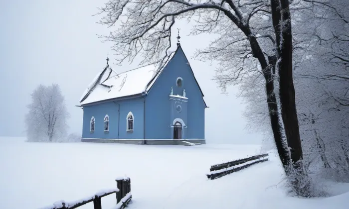 Kostel svatého Bartoloměje (Rakovník I) – winter