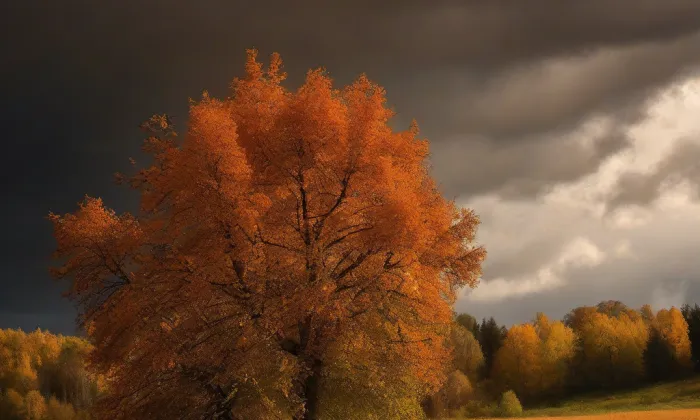Kostel svatého Bartoloměje (Slavkov) – autumn