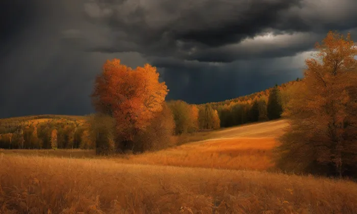 Kostel svatého Bartoloměje (Strenice) – autumn