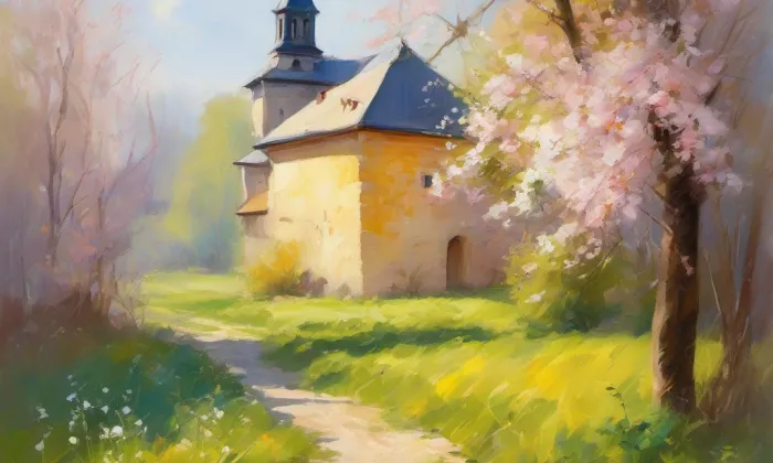 Kostel svatého Bartoloměje (Strenice) – spring