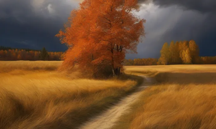Kostel svatého Bartoloměje (Trhový Štěpánov) – autumn
