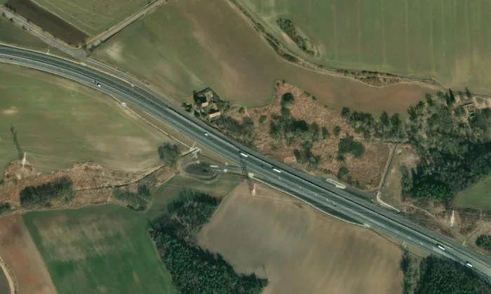 Kostel svatého Blažeje (Žerotín) – letecký pohled