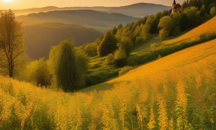 Kostel svatého Blažeje (Žerotín) – summer