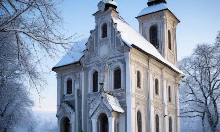 kostel svatého Cyrila a Metoděje (Prostějov) – winter